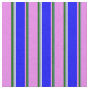 Tissu Gris d'ardoise, Vert foncé, Violet, Bleu & Cyan cl