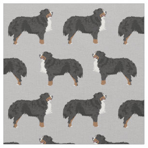 Tissu Gris de Bernese Mountain Dog