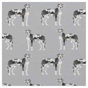 Tissu Gris de l'Harlequin Great Dane