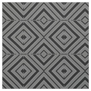 Tissu gris et blanc noir de diamants