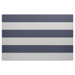 Tissu Gris et bleu marine Gris Grandes rayures
