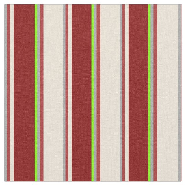 Tissu Gris foncé, Brown, Bisque, Maroon & Chartreuse (Fermer)