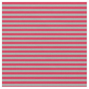 Tissu Gris foncé et rayures de Crimson