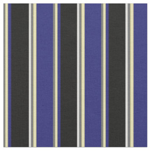 Tissu Gris foncé, Tan, Bleu foncé, Noir et Blanc