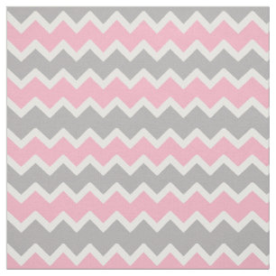 Tissu Gris rose Motif Chevron Zigzag