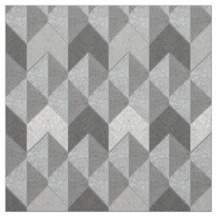 Tissu Gris texturé géométrique.