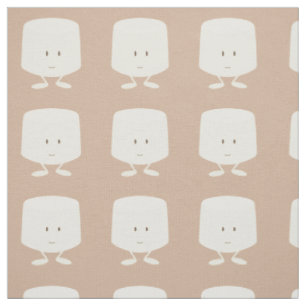 Tissu Guimauve de sourire