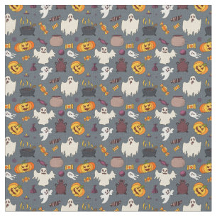 Tissu Halloween Ghosts Citrouilles Cauldrons et plus