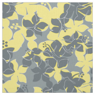 Tissu Hanalei Hawaïen Hibiscus Camo Floral