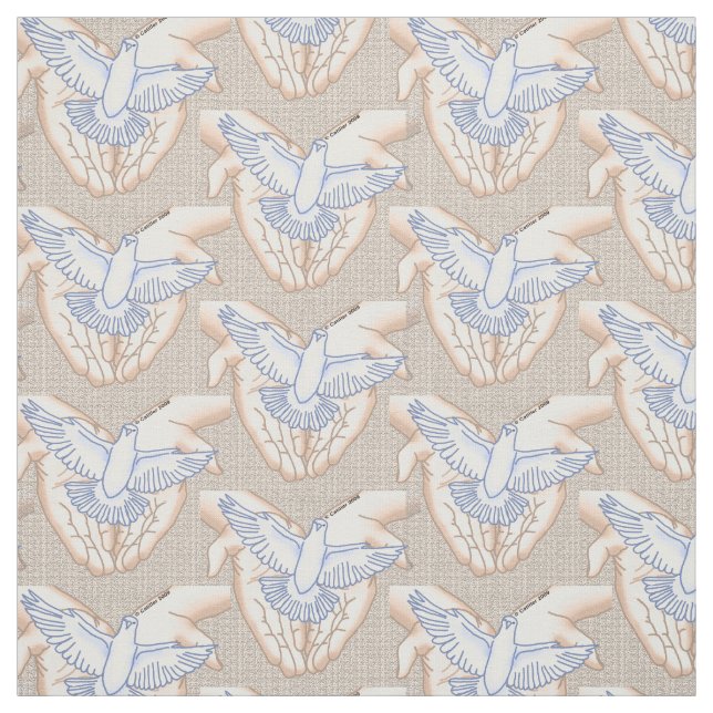 Tissu Hands Dove (Échantillon)