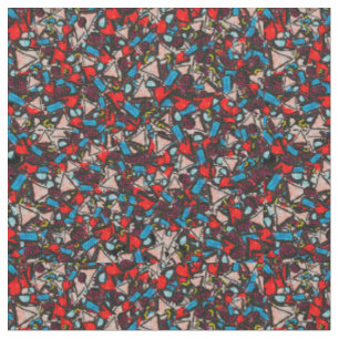 Tissu Harmonieux Chaos Vibrant Design abstrait