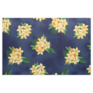 Tissu Hawaïen tropical de Plumeria de paradis