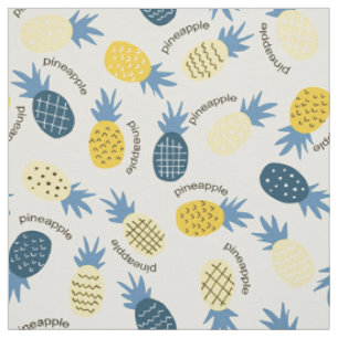 Tissu Hawaiian Pineapple Motif Design tropical