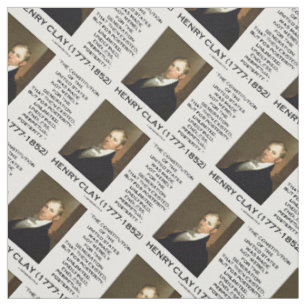 Tissu Henry Clay Constitution Of United States Posterity