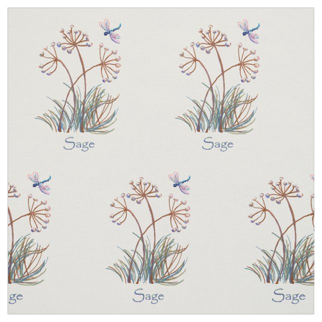 Tissu Herbe Sage (Échantillon)