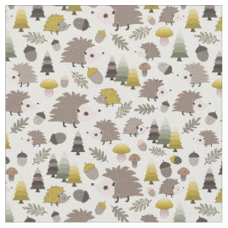 Tissu Hérisson naturel des bois