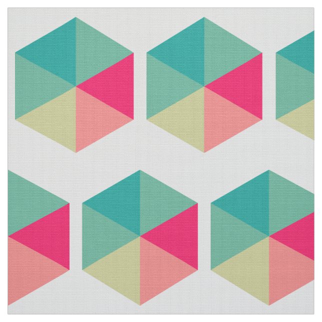 Tissu Hexagone couleur 02 (Échantillon)