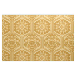 Tissu Hexagones du XIe siècle - Or léger doré