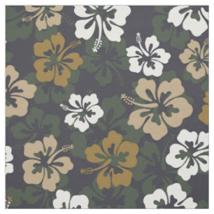 Tissu Hibiscus hawaïen tropical