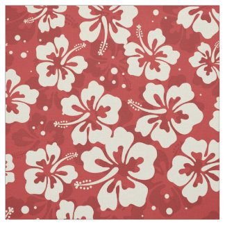 Tissu Hibiscus hawaïen tropical
