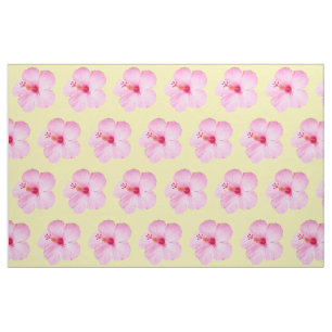 Tissu Hibiscus rose Fleur tropicale