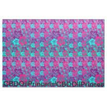HIBISCUS ROSE, VIOLET ET TURQUOISE ! PIMA COTTON !
