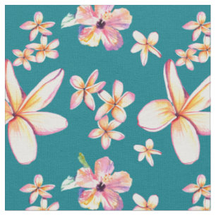 Tissu Hibiscus tropicaux et tissus hawaïens