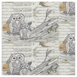 Tissu Hiboux 22