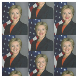Tissu Hillary Clinton Portrait officiel