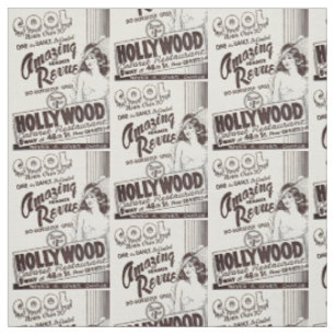 Tissu Hollywood Cabaret Restaurant et imprimé dans les a