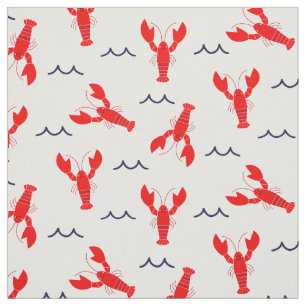 Tissu Homard mignon