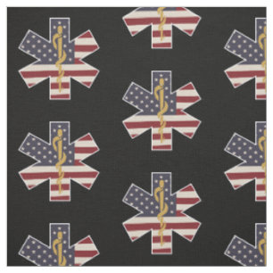 Tissu Hommage des travailleurs Médicales d'urgence Usa