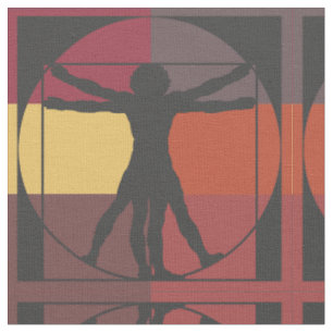 Tissu Homme géométrique de Vitruvian