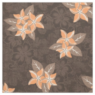 Tissu Honolua Plumeria Hawaiian Tropical Print