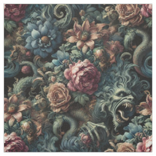 Tissu Howl of the Gilded Wild - Carreau de déclaration g