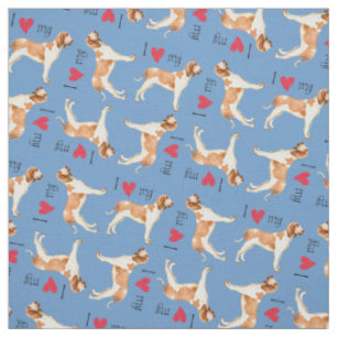 Tissu I Love my Bracco Italiano