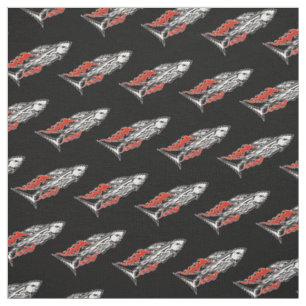 Tissu Icône tribale de requin 2 Motif