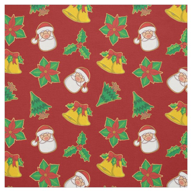Tissu Icônes de Noël Motif (Échantillon)