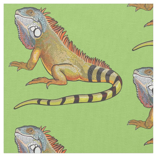 Tissu iguane vert (Fermer)