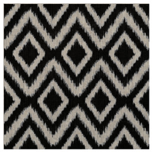 Tissu Ikat Chevron, tribu noire