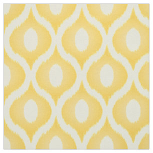 Tissu Ikat jaune design marocain