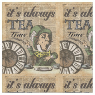 Tissu "Il est toujours art fol de dictionnaire de