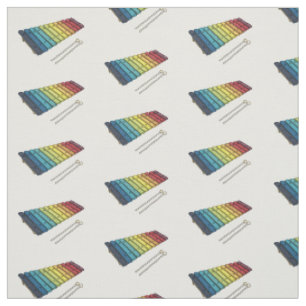 Tissu Illustration de bande dessinée en Xylophone
