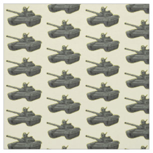 Tissu Illustration de caricature de réservoir