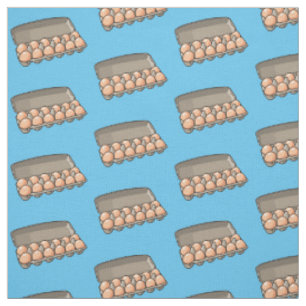 Tissu Illustration de carton d'oeufs