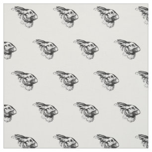 Tissu Illustration de cru de lapin de lièvres de lapin