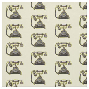 Tissu Illustration de dessin animé de téléphone
