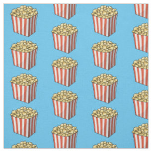 Tissu Illustration de dessin animé Popcorn