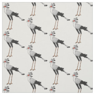 Tissu Illustration de dessin du secrétaire pour oiseaux