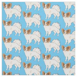 Tissu Illustration de dessin pour chien de Papillon